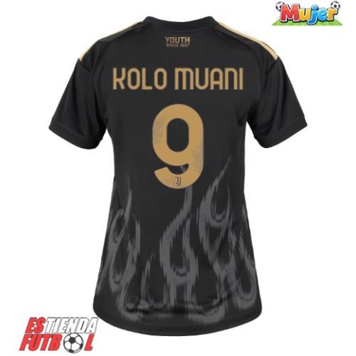 Juventus Randal Kolo Muani #9 Tercera Equipación Mujer 2026-27 Manga Corta